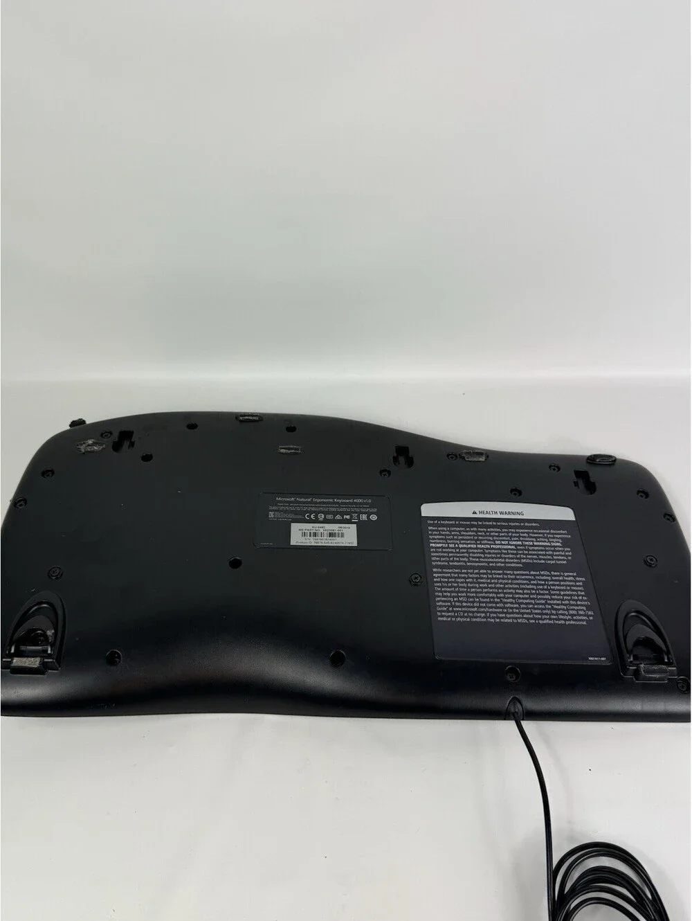 Microsoft Natural Ergonomic Keyboard 4000 v1.0 KU-0462 USB Wired 1048 Tested